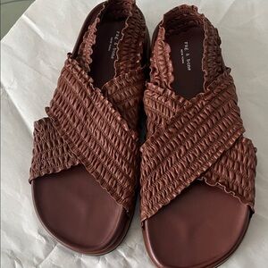 Rag & Bone Textured Brown Sandals